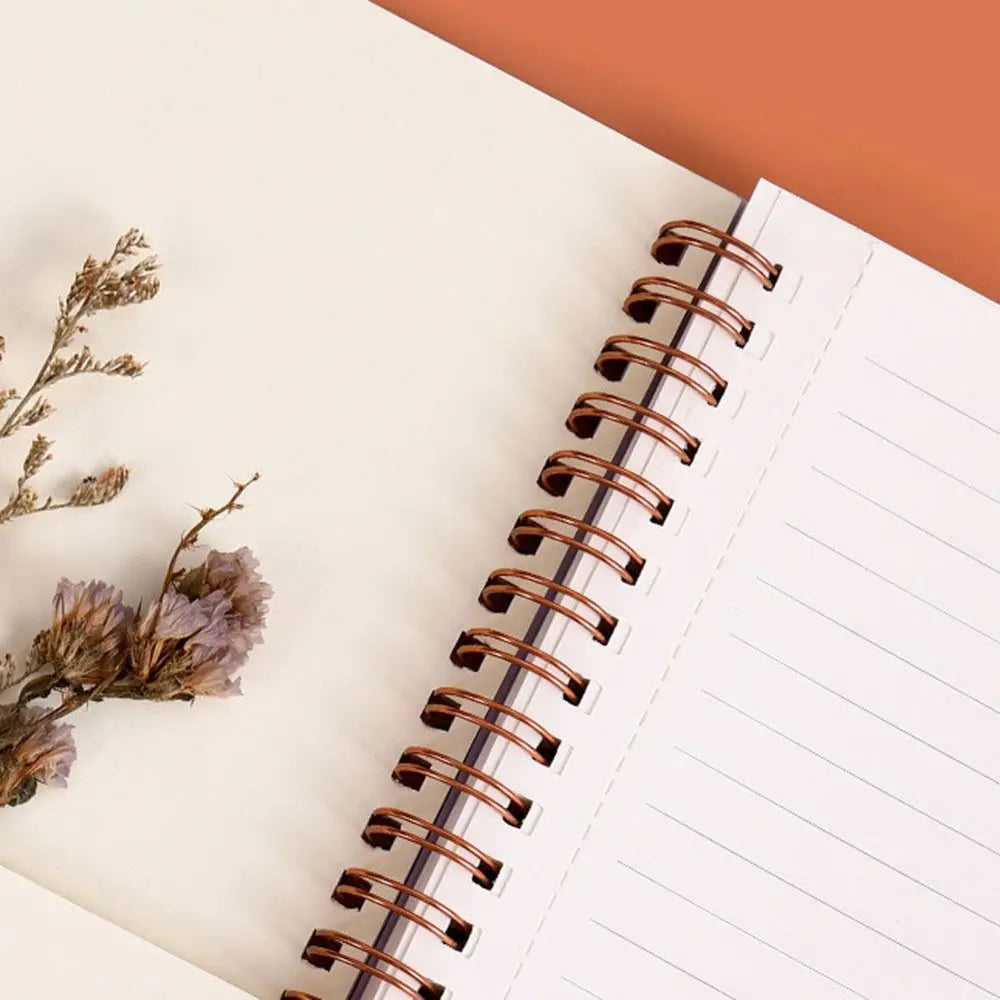 Floral Spiral Notepad with Waterproof Cover