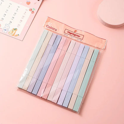 Pastel Dual-Tip Highlighters - 6 PCS