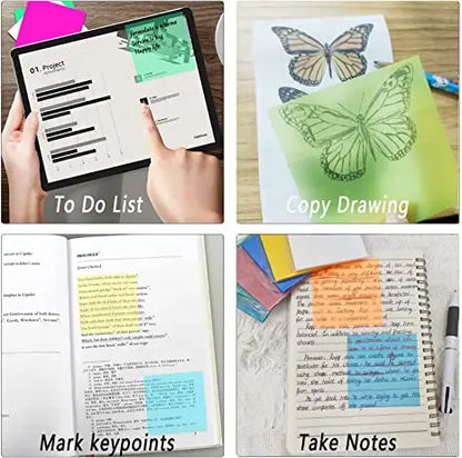 50 Transparent Sticky Notes