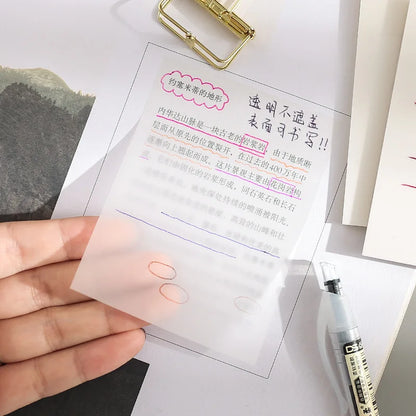 50 Transparent Sticky Notes