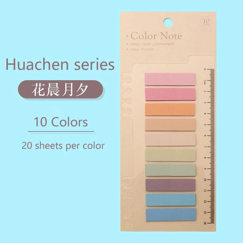 6-Color Sticky Notes & Bookmark Set