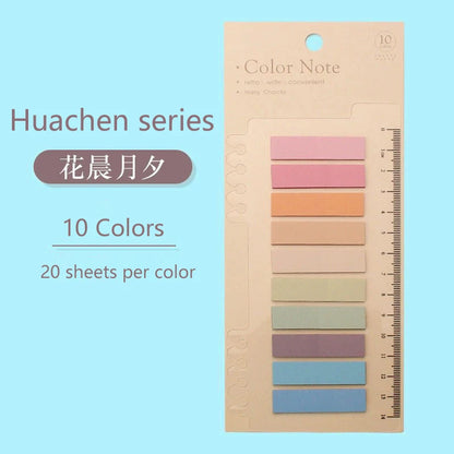 6-Color Sticky Notes & Bookmark Set