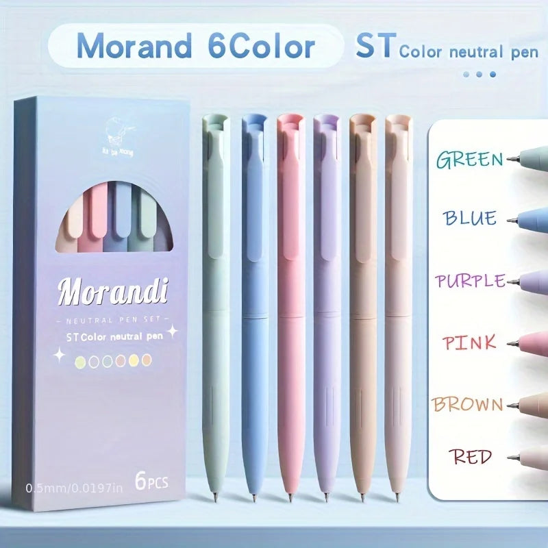 Gel Pen Set – 6 Colors